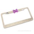 Bling bling customized car license cover